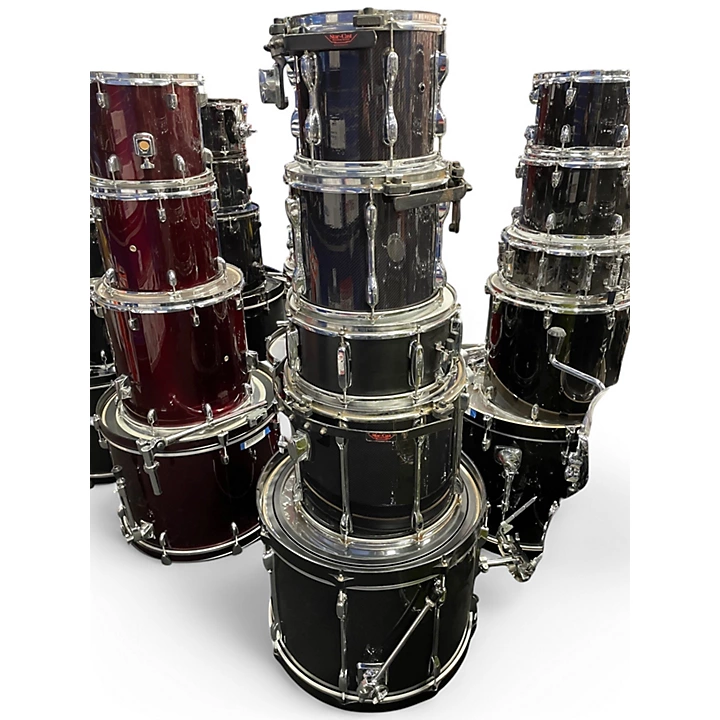 TAMA Used TAMA 5 Piece Rockstar CARBON FIBER WRAP Drum Kit.gc