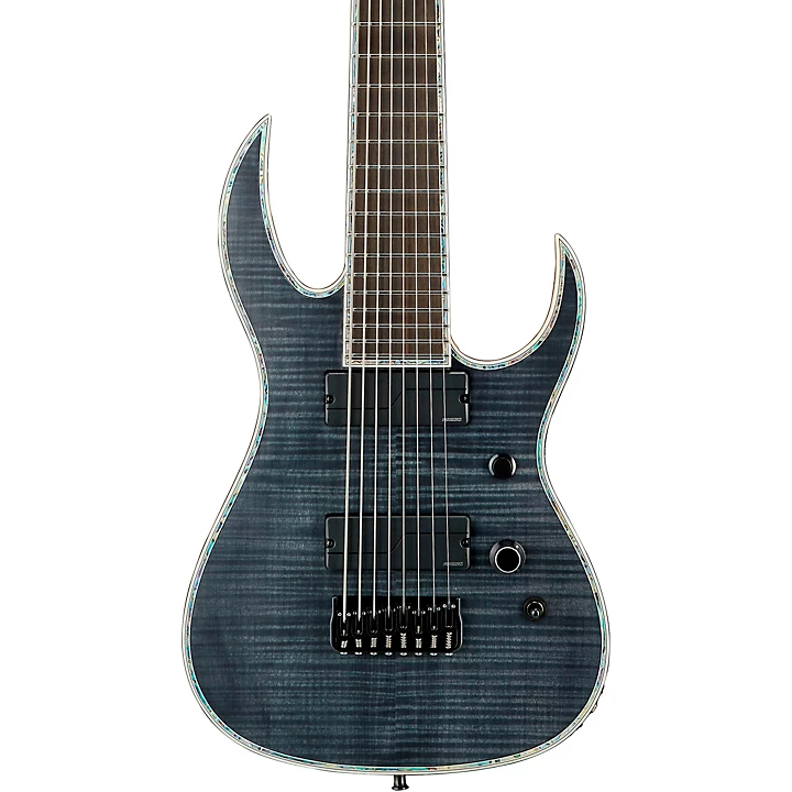 B.C. Rich Shredzilla Extreme 8 8 String Electric Guitar Trans Black