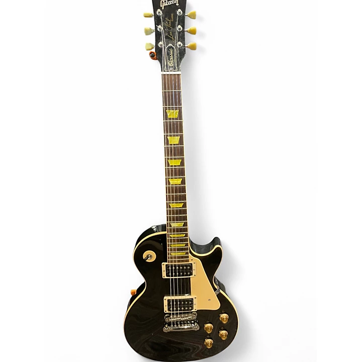 Used 2005 Gibson Les Paul Classic Black Solid Body Electric Guitar