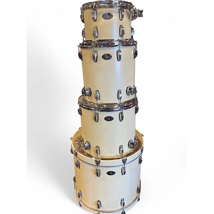 Ludwig Used Ludwig 4 Piece 100TH Anniversary Drumset White Blonde Drum Kit.gc