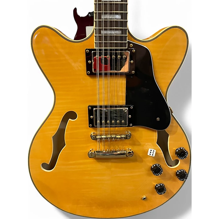 Used Agile as820 natural Hollow Body Electric Guitar