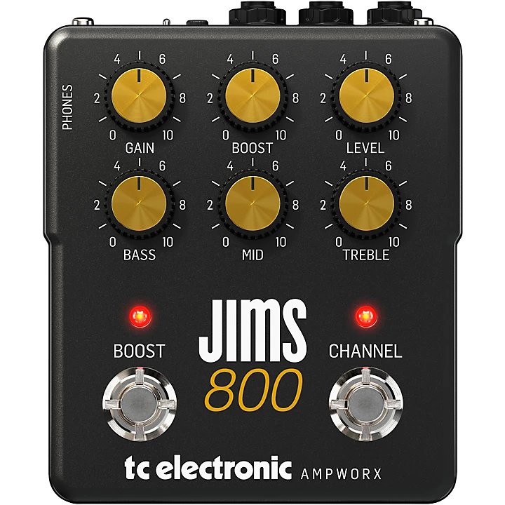Ampworx JIMS 800 Preamp Pedal Black