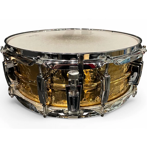 Ludwig Used Ludwig 5X14 LB420BKT Brass Drum.gc