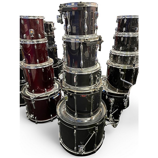 TAMA Used TAMA 5 Piece Rockstar CARBON FIBER WRAP Drum Kit.gc