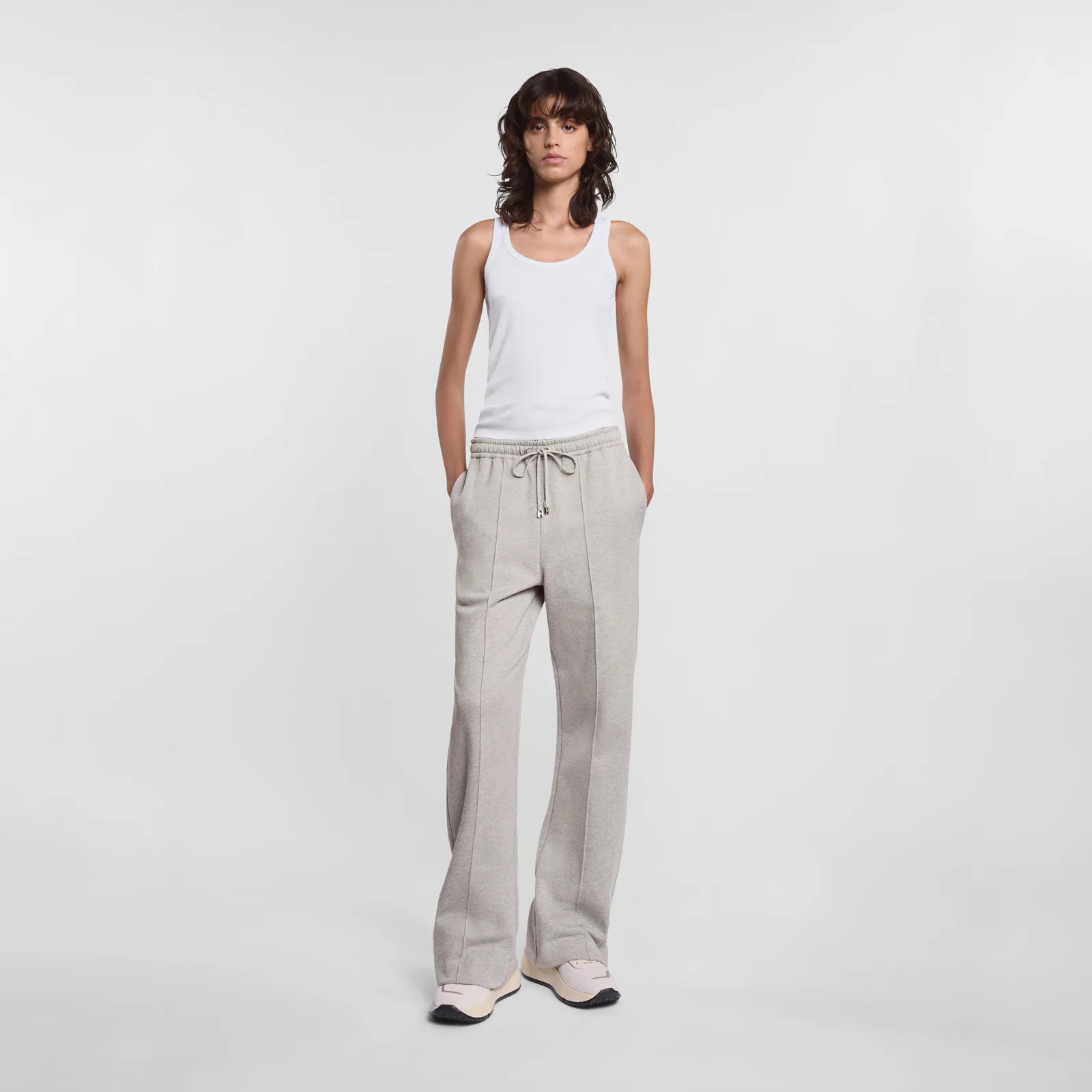 Pants in cotton and cashmere
