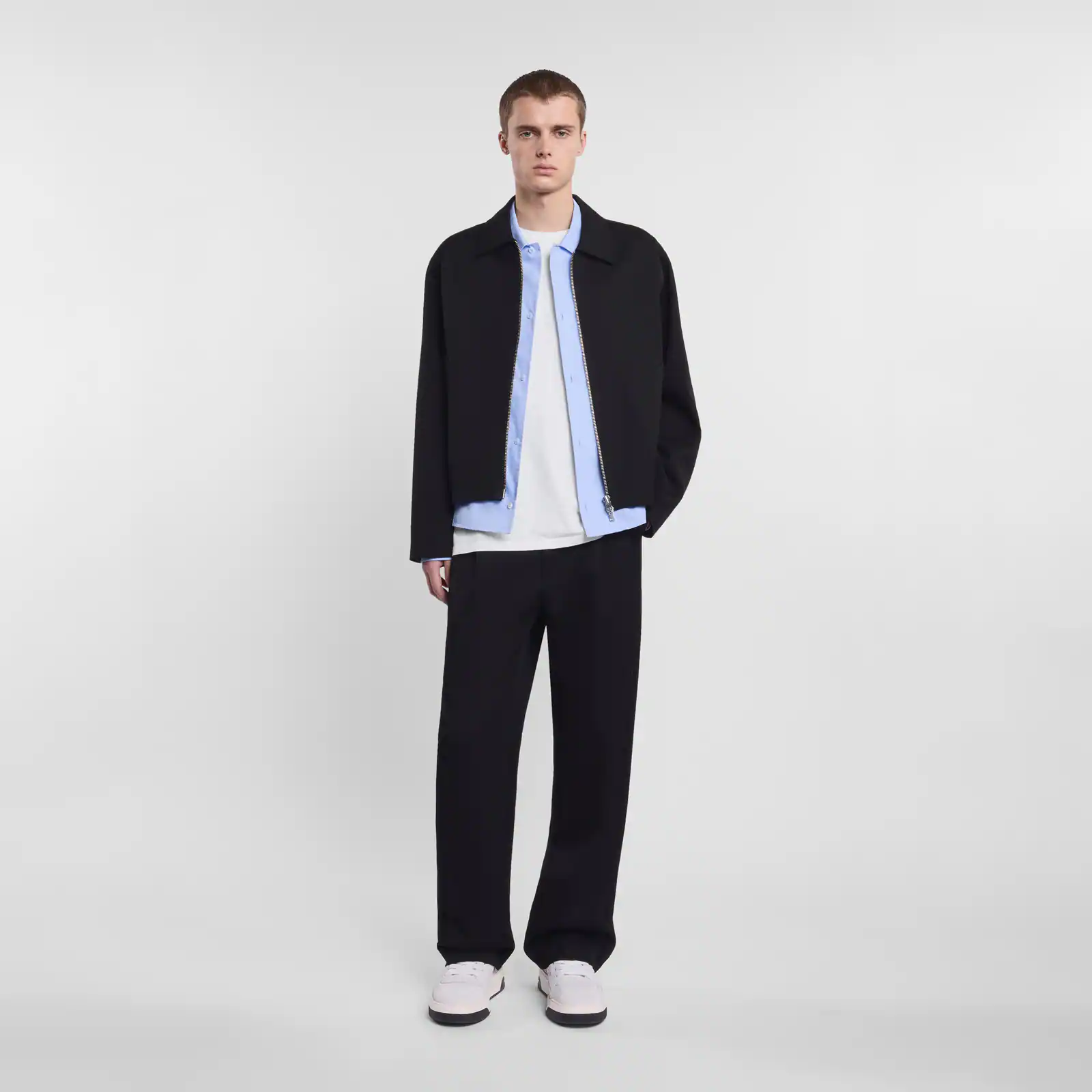 Pants in cotton gabardine