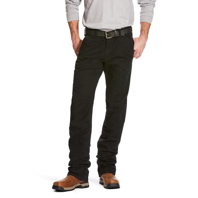 Ariat Rebar M4 Low Rise DuraStretch Washed Twill Dungaree Boot Cut Pant