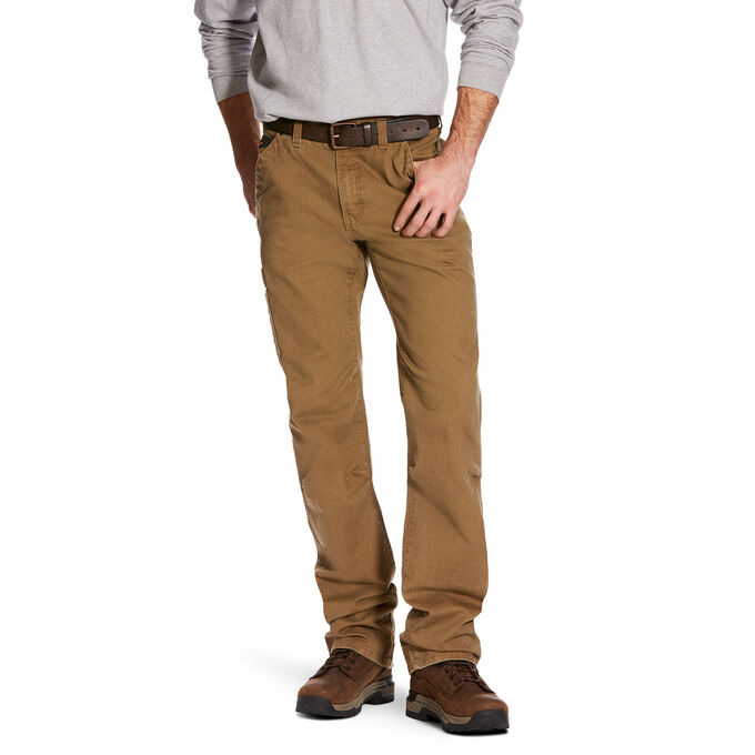 Ariat Rebar M4 Low Rise DuraStretch Washed Twill Dungaree Boot Cut Pant