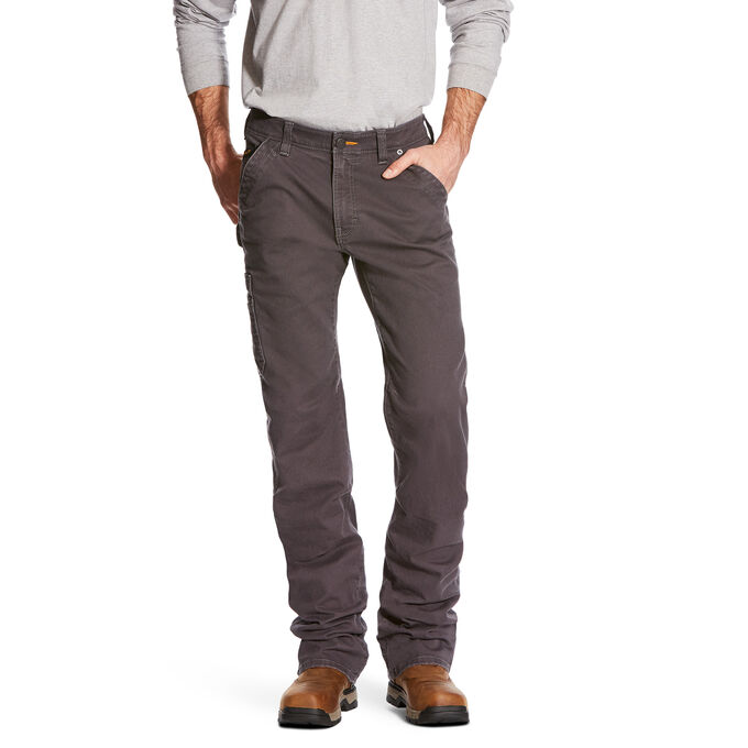 Ariat Rebar M4 Low Rise DuraStretch Washed Twill Dungaree Boot Cut Pant