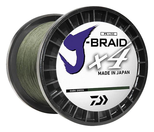 J-BRAID x4 BRAIDED LINE - DARK GREEN
