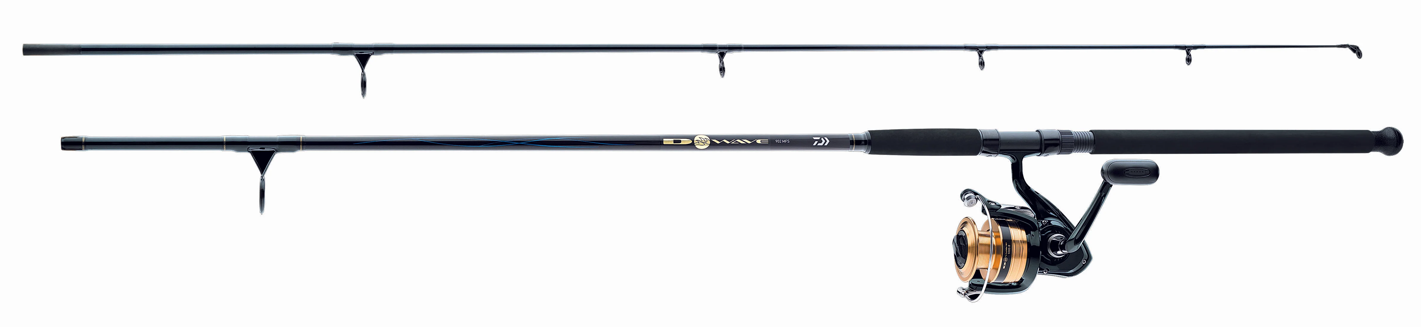 D-WAVE SALTWATER COMBOS W/ FIBERGLASS ROD