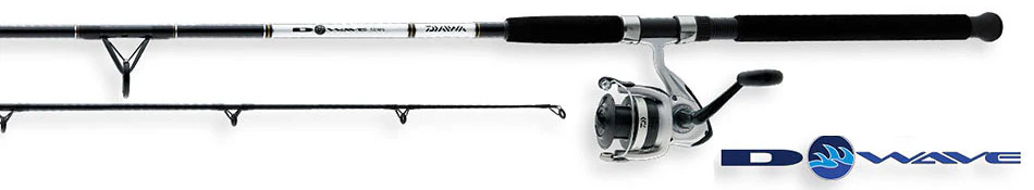 D-WAVE SALTWATER COMBOS W/ FIBERGLASS ROD