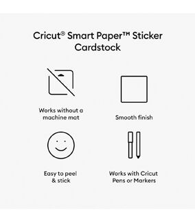 Cricut 13 x 25 Neutrals Smart Paper Sticker Cardstock Samplers 20ct