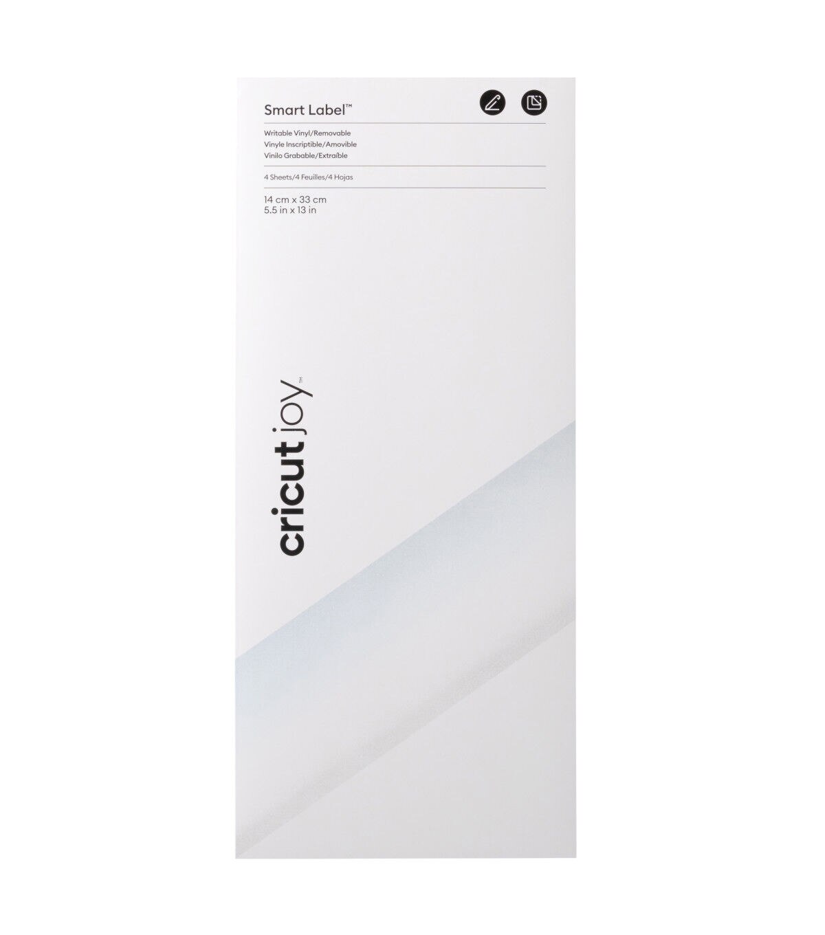 Cricut Joy 5.5 x 13 Transparent Removable Writable Vinyl Sheets 4ct