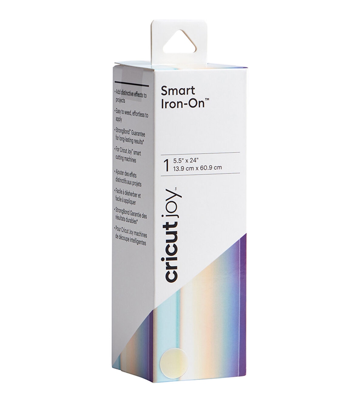 Cricut Joy 5.5 x 24 Translucent Blue Holographic Smart Iron On Roll