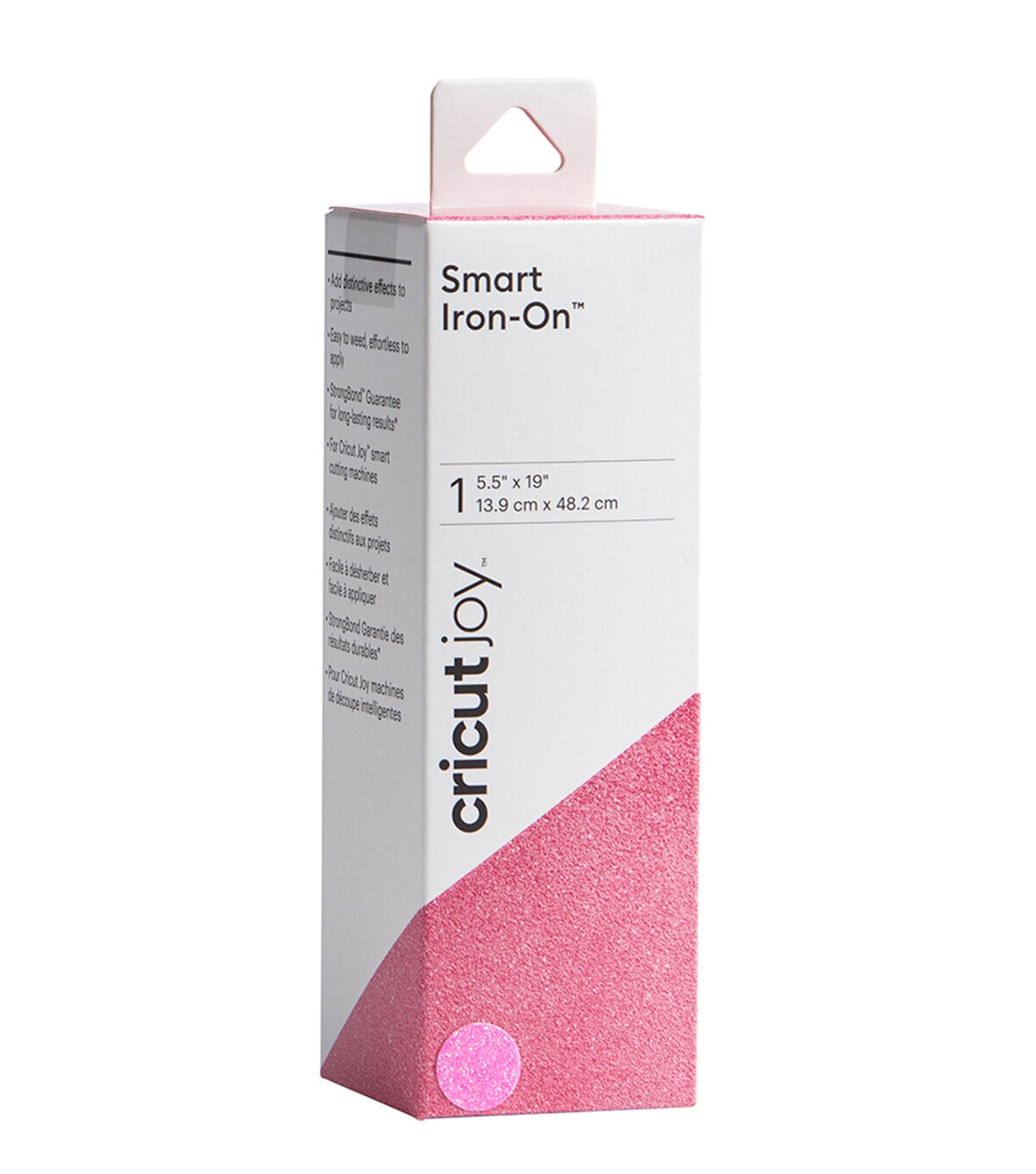 Cricut Joy 5.5 x 19 Fluorescent Pink Smart Iron On Samplers 3ct