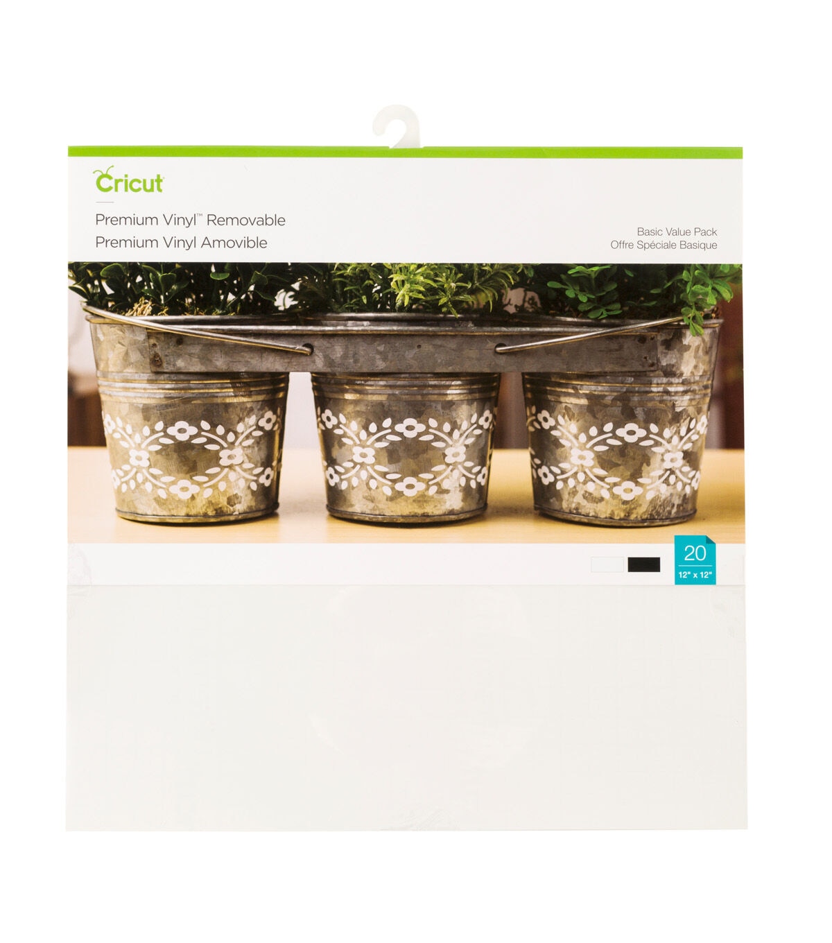 Cricut 12 x 12 Basic Removable Premium Vinyl Value Pack 20ct