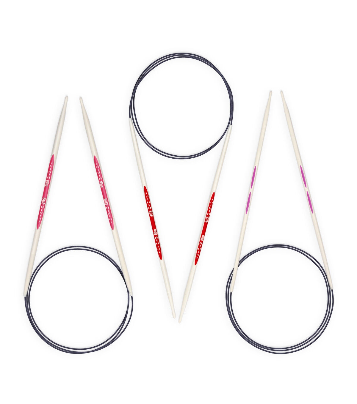 Prym Ergonomics 32 Circular Knitting Needles Set, Size US 2, 4 & 6