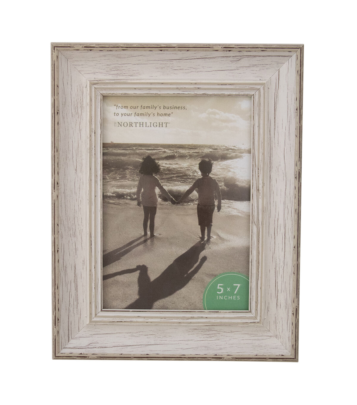 Northlight 5 x 7 White Vintage Wall & Tabletop Picture Frame