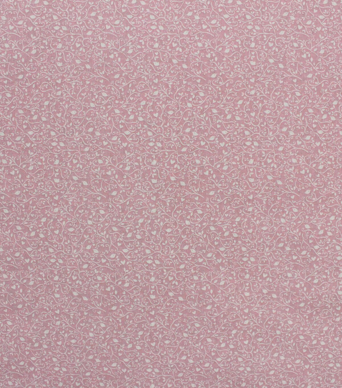 White Vines on Pink Quilt Cotton Fabric by Keepsake Calico