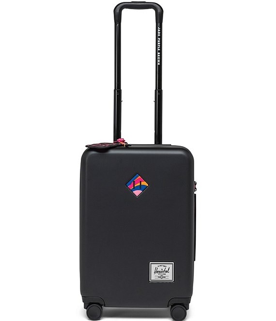 x Jade Purple Brown Butterfly Swirl Night Herschel Heritage Hardshell Large Carry Spinner Suitcase