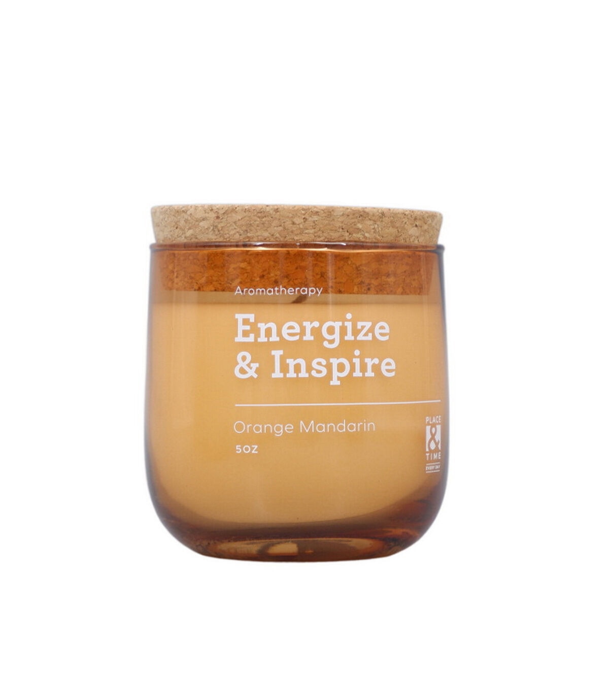 5oz Scented Glass Jar Candle With Cork Lid by Place & Time