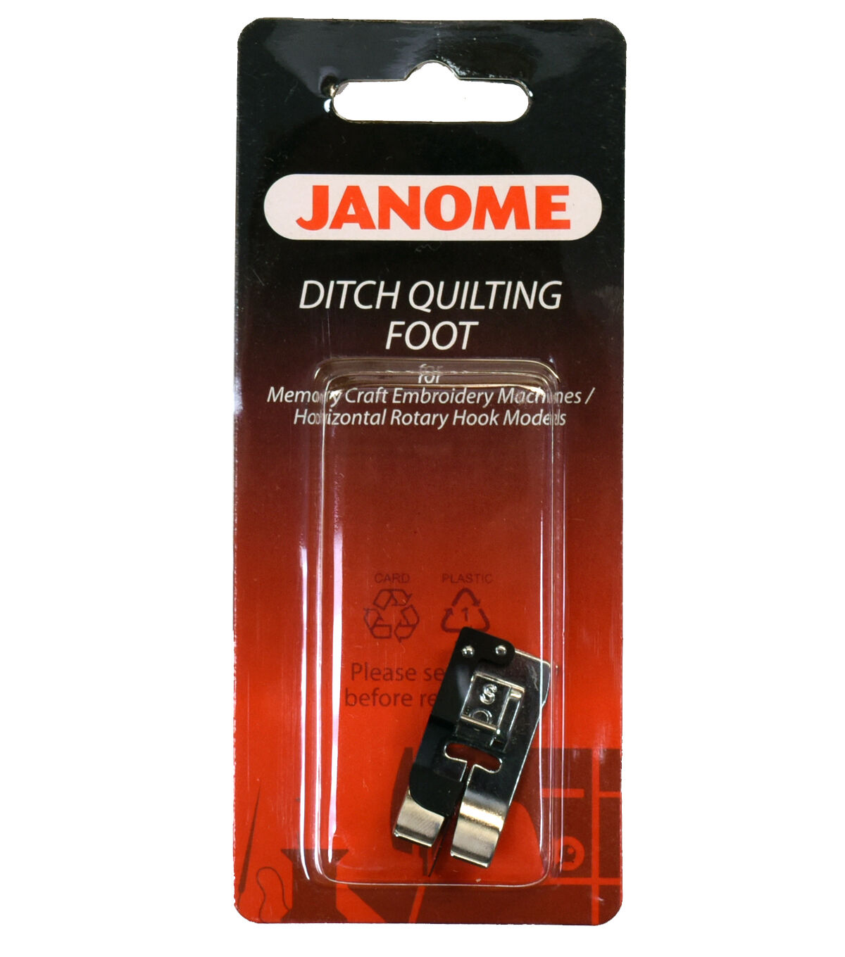 Janome Ditch Quilting Presser Foot For Horizontal Rotary Machines
