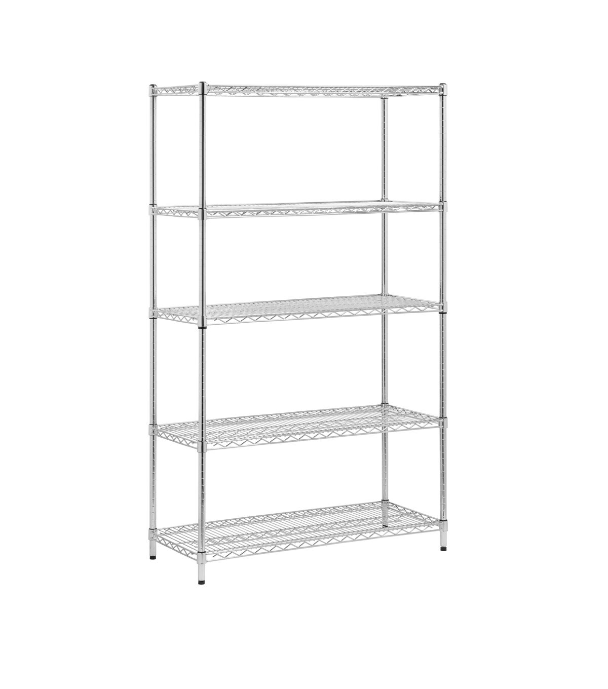 Honey Can Do 42 x 72 Chrome 5 Tier Adjustable Shelving Unit 800lbs