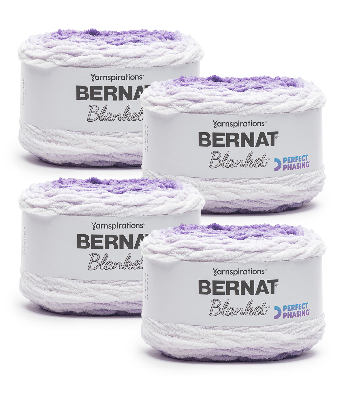 Bernat Blanket Perfect Phasing Super Bulky Polyester Yarn 4 Bundle