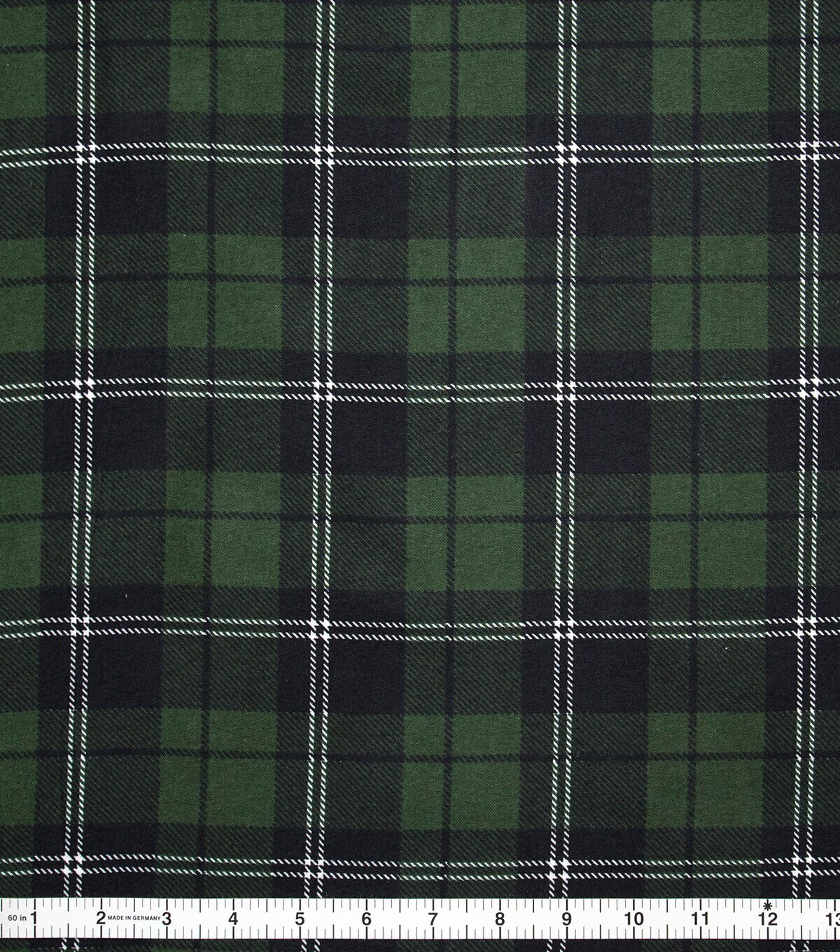 Green & Black Plaid Super Snuggle Christmas Flannel Fabric
