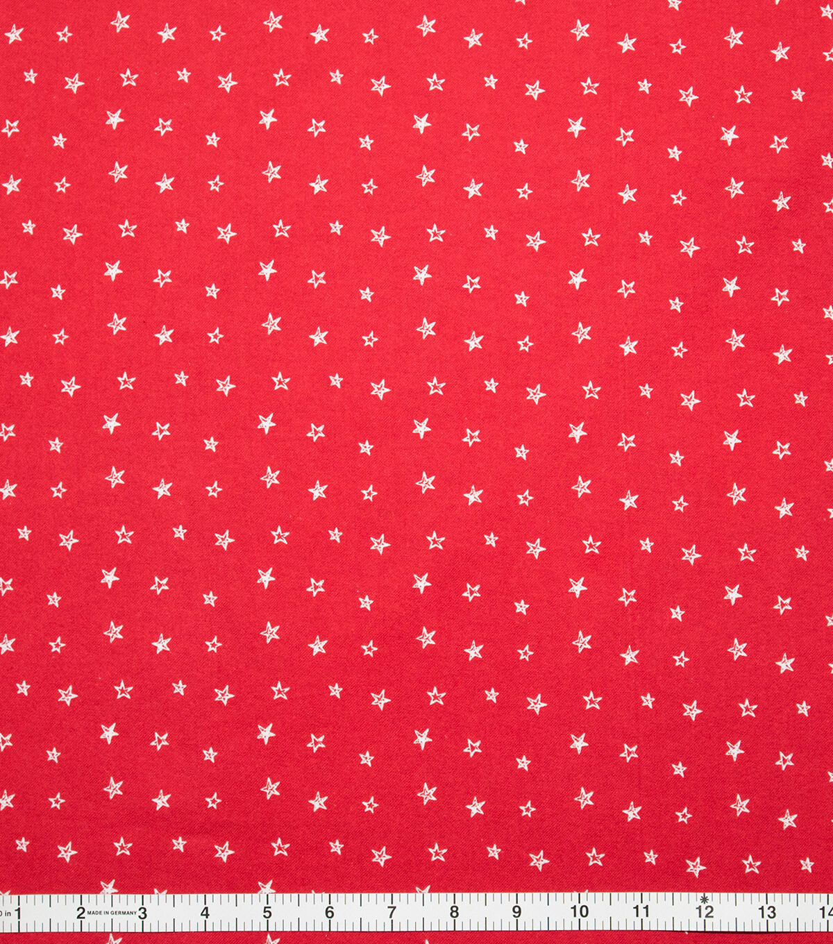 Stars on White Super Snuggle Christmas Flannel Fabric by POP!