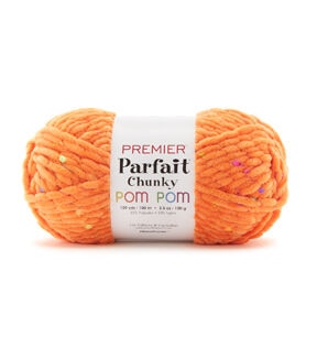 Premier Yarns Parfait Chunky Pom Pom 109yds Worsted Cotton Blend Yarn