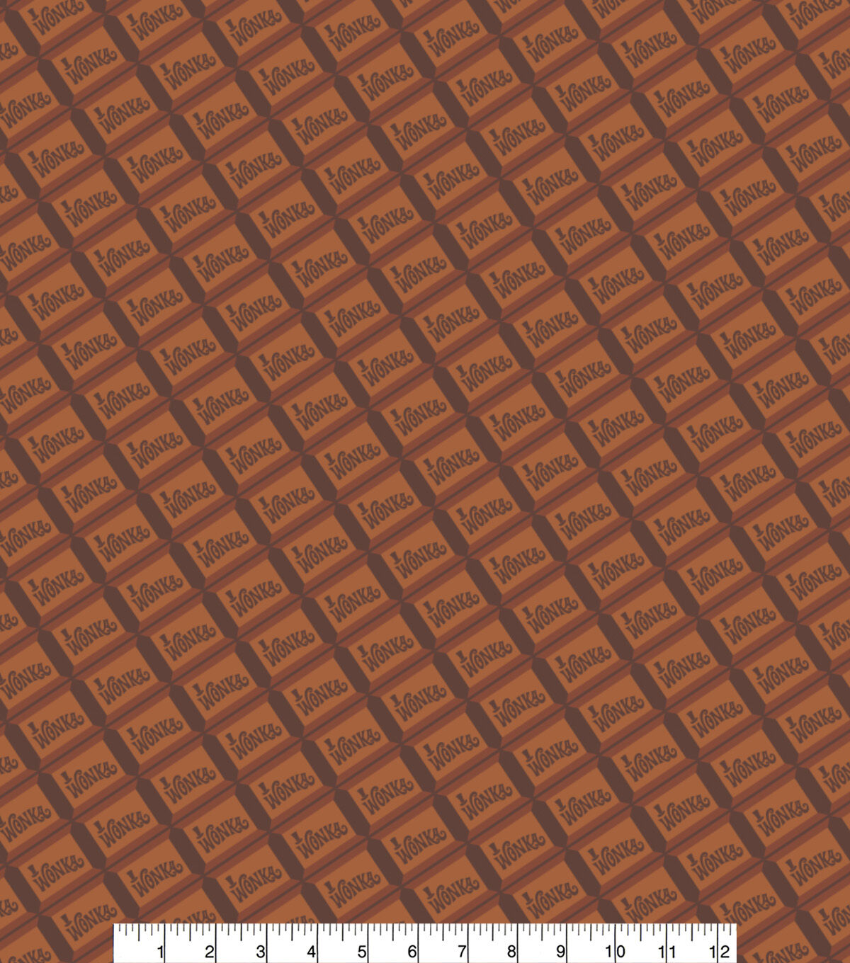 Willy Wonka Cotton Fabric Chocolate Bar
