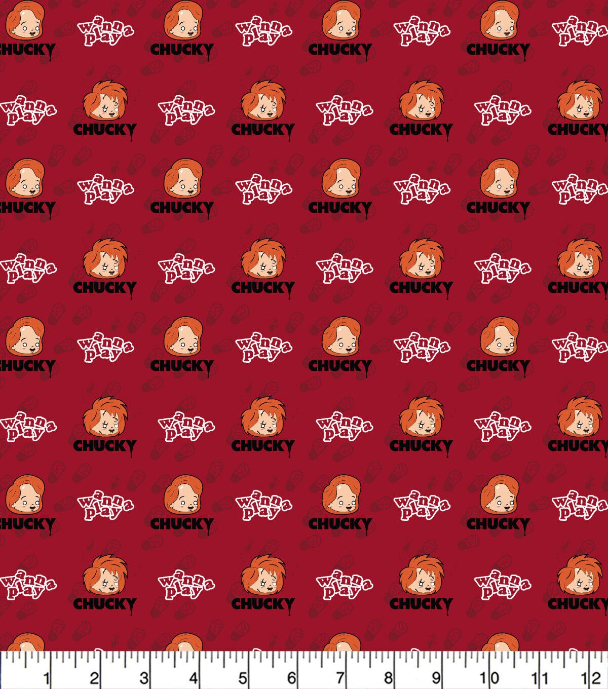 Chucky Batteries Included Cotton Fabric