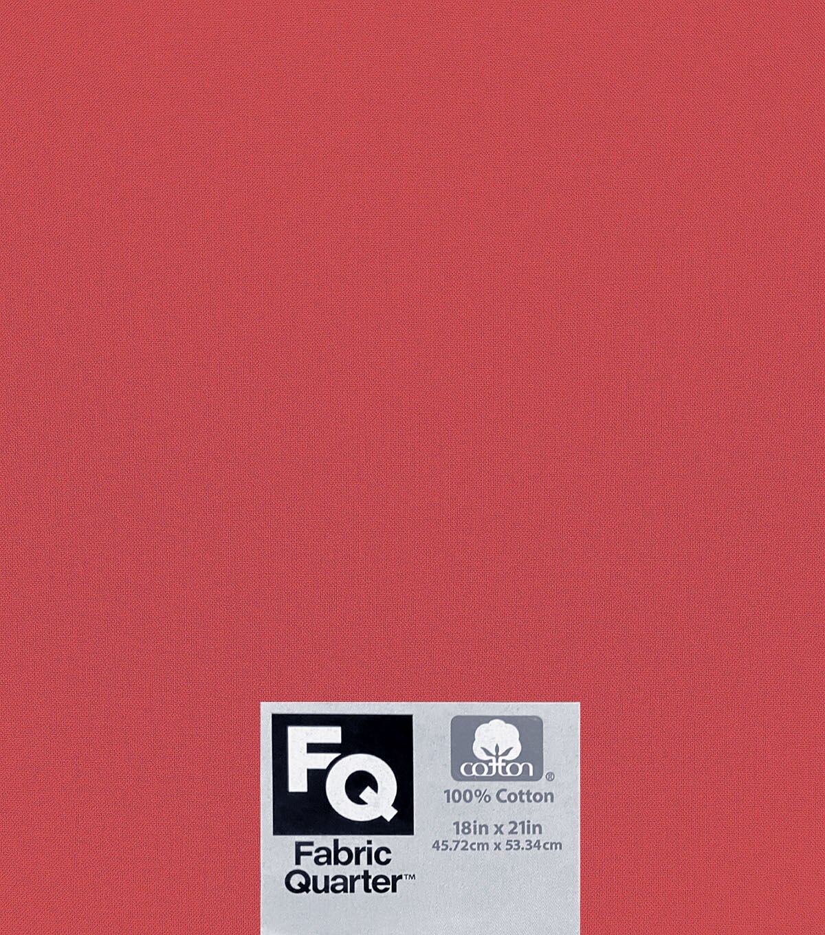 Coral 1 Piece Cotton Fabric Quarter