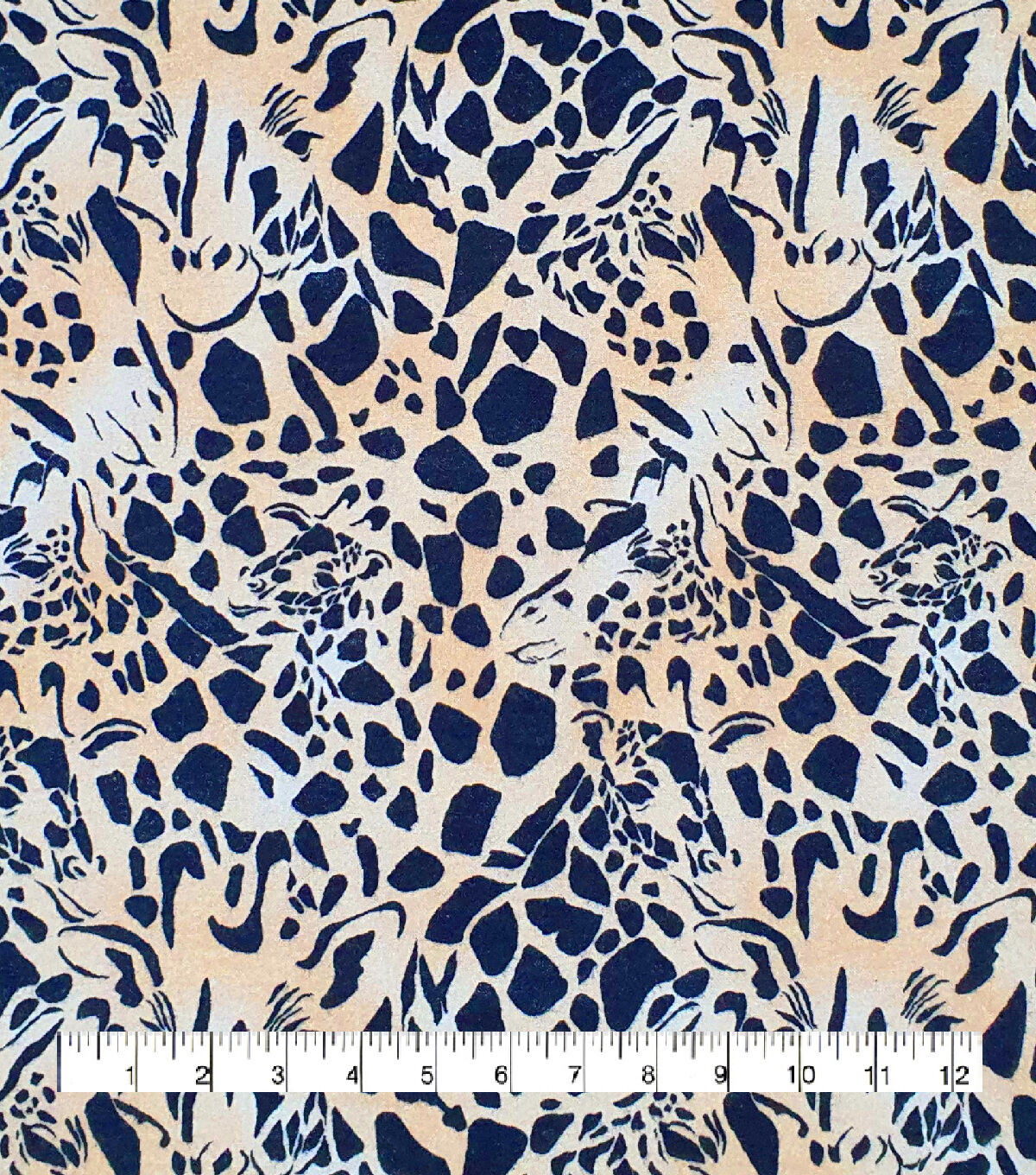 Super Snuggle Giraffe in Giraffe Skin Flannel Fabric