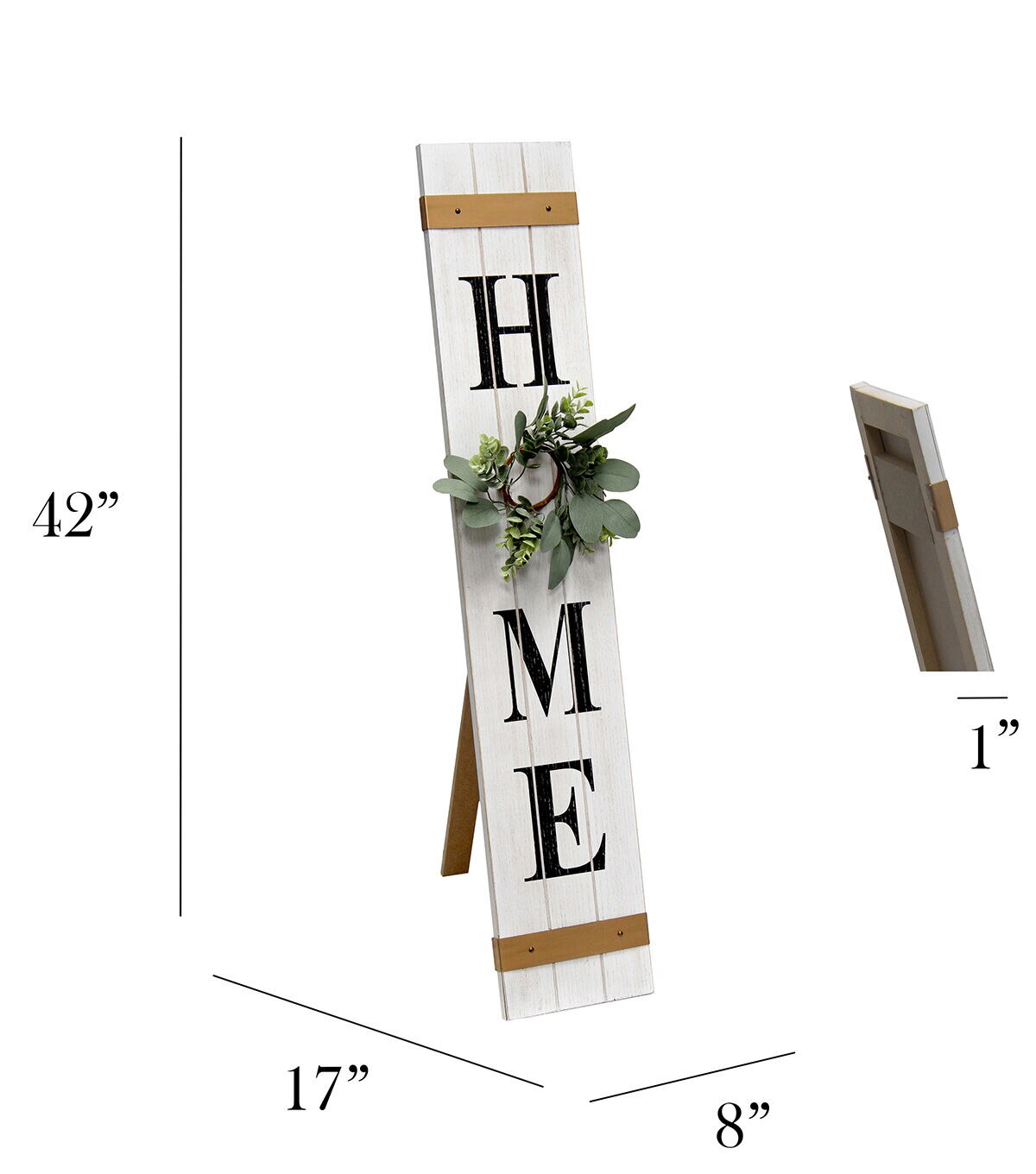 All The Rages Wooden Home Porch Sign with Interchangable Wreaths