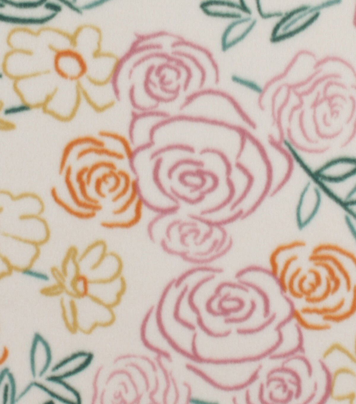 Floral Blizzard Fleece Fabric