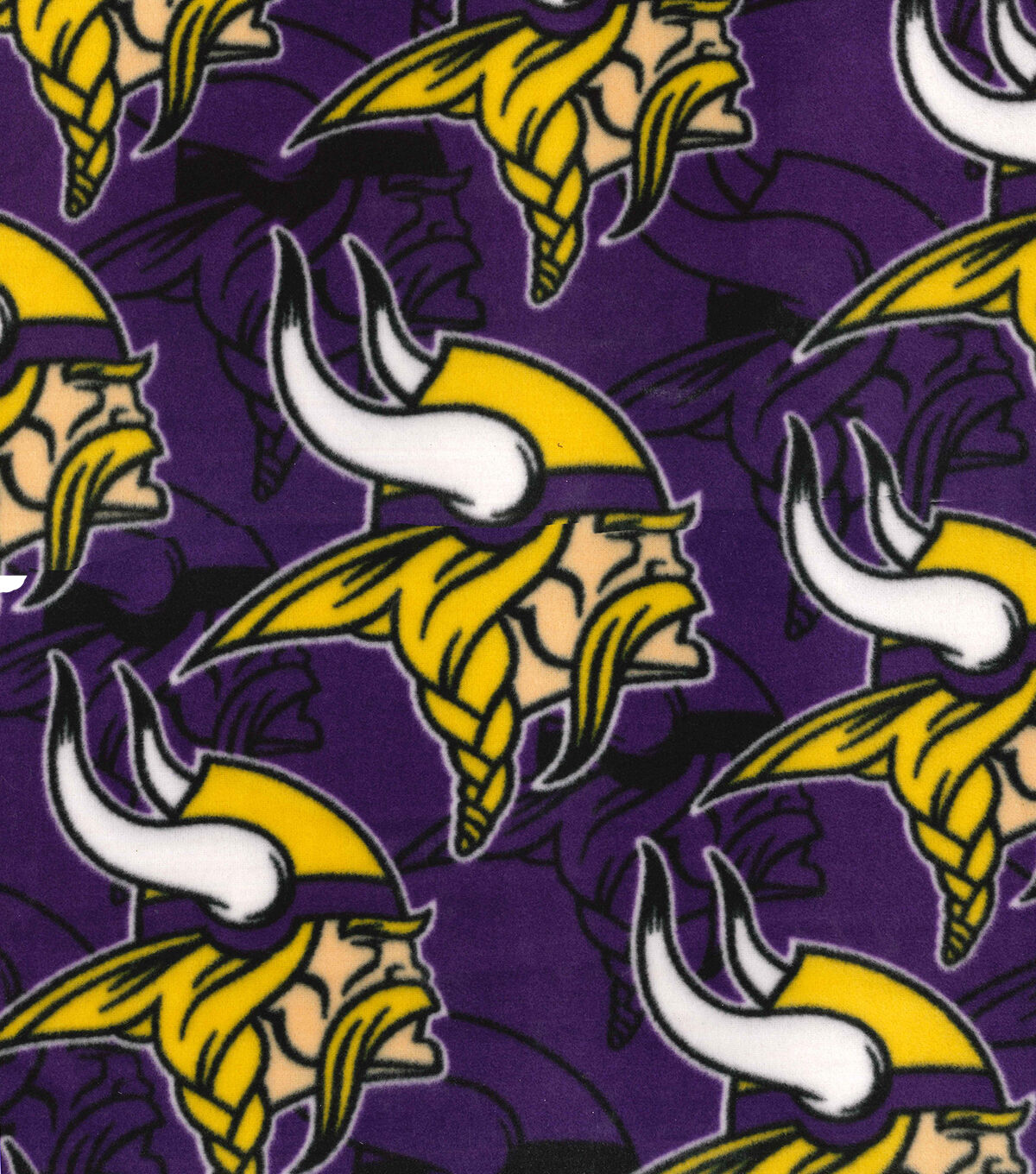 Fabric Traditions Minnesota Vikings NFL Logo Fleece Fabric