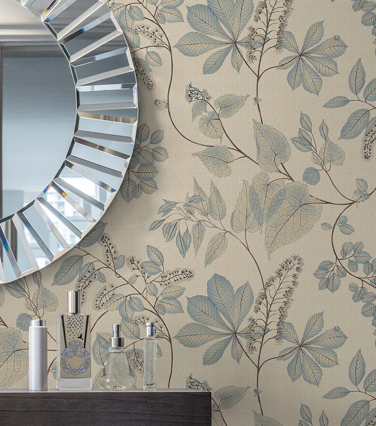 Surface Style 20.5' x 18' Cloud Arboretum Botanical Peel & Stick Wallpaper