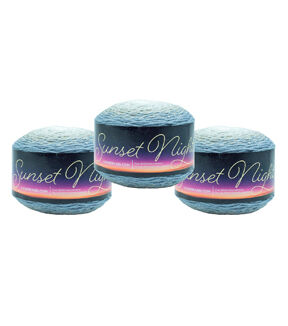 Lion Brand Sunset Nights 273yds Worsted Acrylic Yarn 3 Bundle