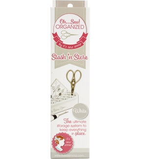 It's Sew Emma 1.5 x 8 Oh Sew! White Organized Stash N Store