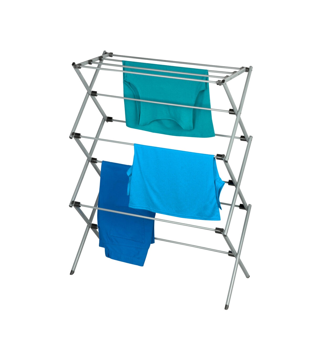 Honey Can Do 29 x 42 Gray 3 Tier Folding Accordion Clothes Drying Rack