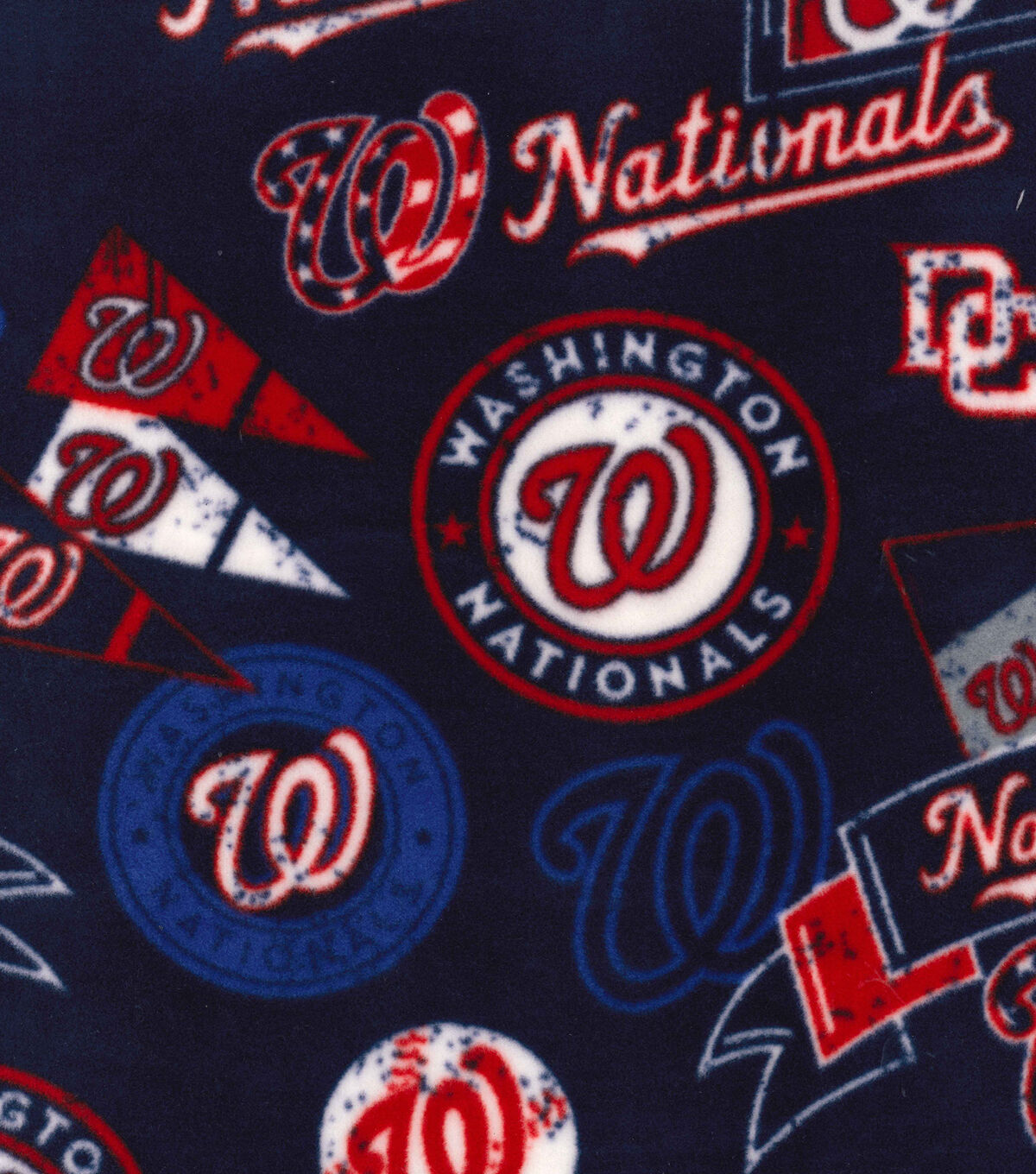 Fabric Traditions Washington Nationals Fleece Fabric Vintage