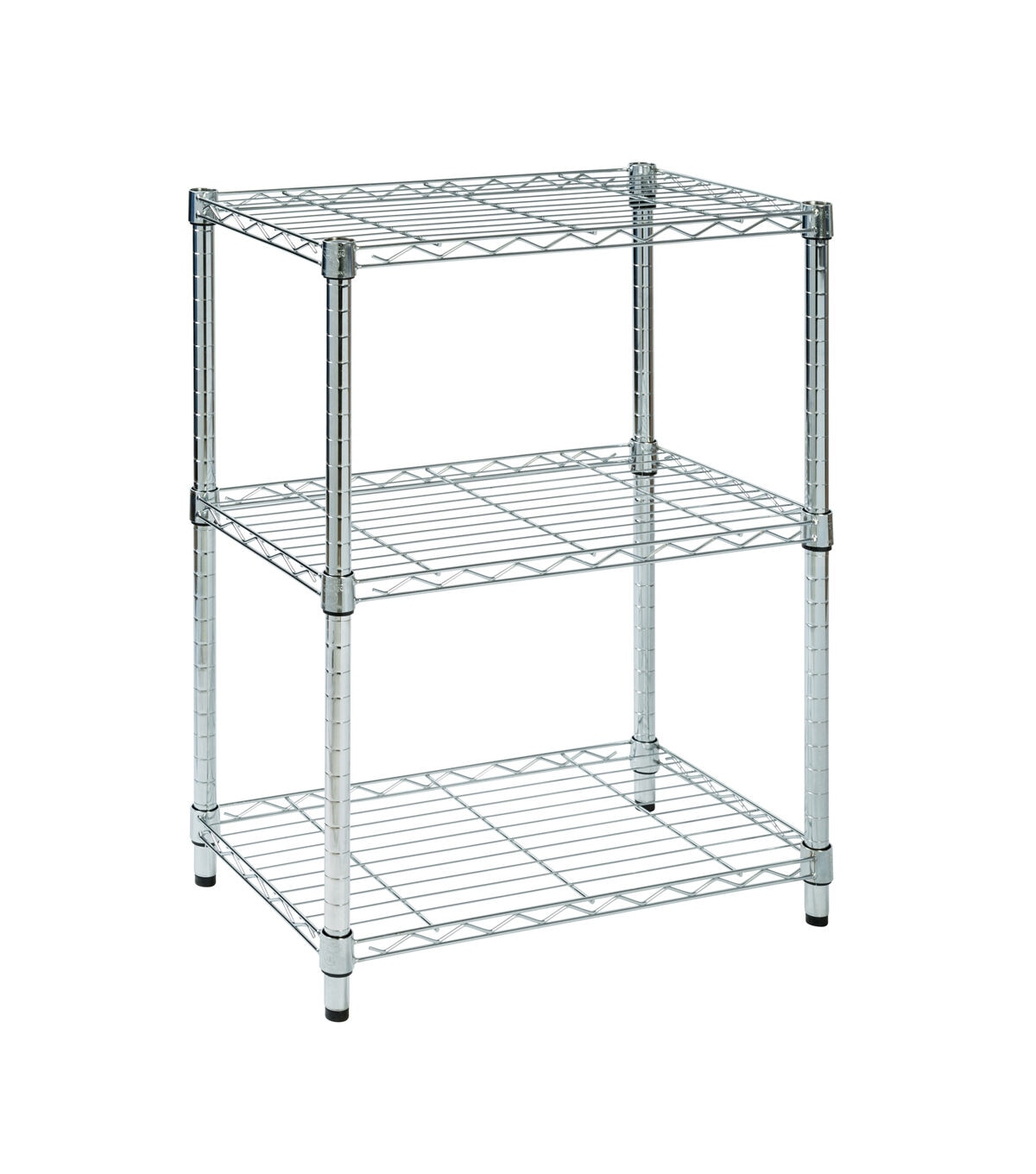 Honey Can Do 24 x 30 Chrome 3 Tier Adjustable Shelving Unit 250lbs