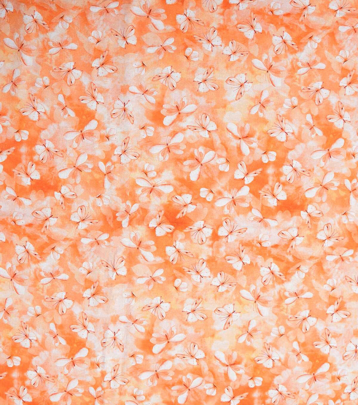 Orange Tonal Butterflies Quilt Cotton Fabric by Keepsake Calico