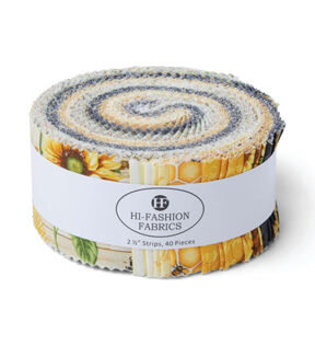 2.5 Bee Kind Cotton Fabric Strips 40pc