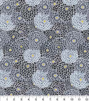 Fabric Traditions Black Dahlias Cotton Fabric by Keepsake Calico
