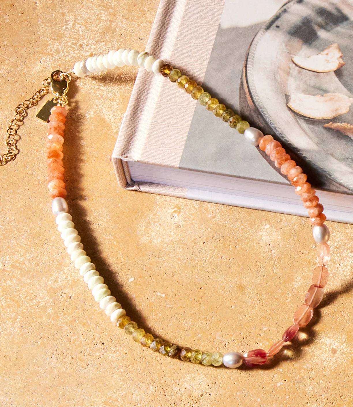 Beaded Gemstone Necklace