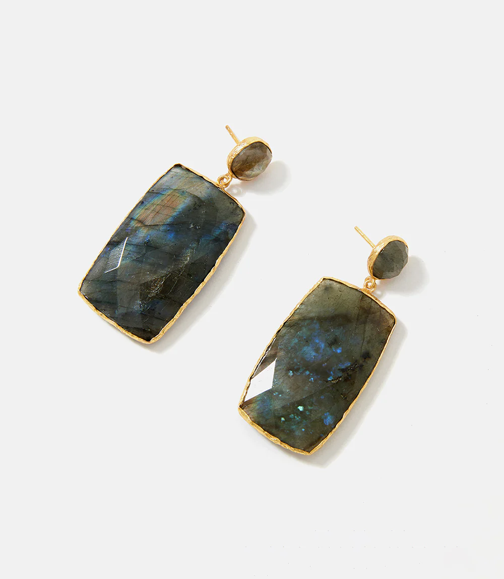 Gemstone Statement Earrings